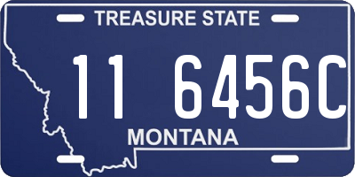 MT license plate 116456C