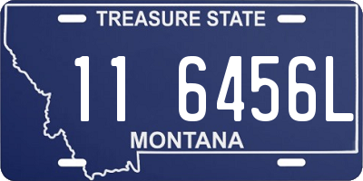 MT license plate 116456L