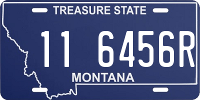 MT license plate 116456R