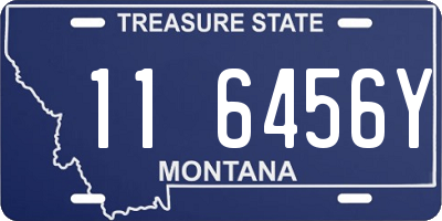 MT license plate 116456Y