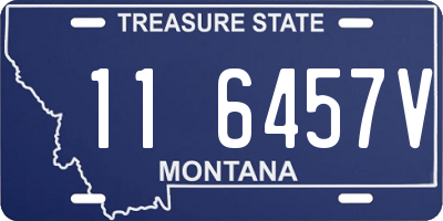 MT license plate 116457V