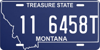 MT license plate 116458T