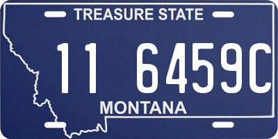 MT license plate 116459C