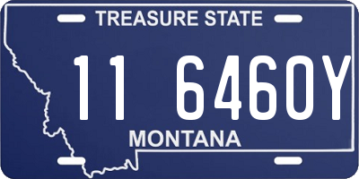 MT license plate 116460Y