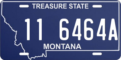 MT license plate 116464A