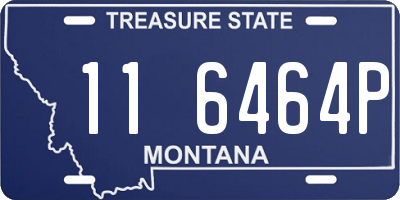 MT license plate 116464P