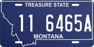 MT license plate 116465A