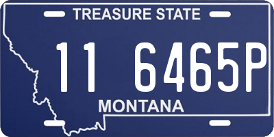 MT license plate 116465P
