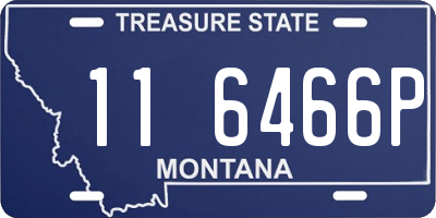 MT license plate 116466P
