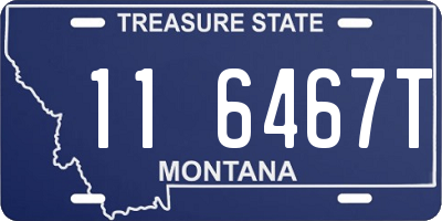 MT license plate 116467T
