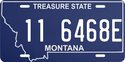 MT license plate 116468E