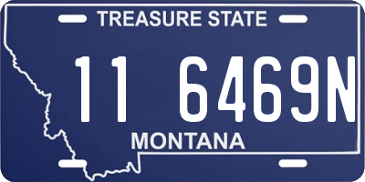 MT license plate 116469N