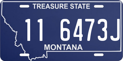 MT license plate 116473J