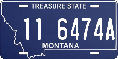 MT license plate 116474A