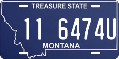 MT license plate 116474U