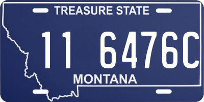 MT license plate 116476C