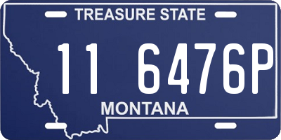 MT license plate 116476P