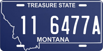 MT license plate 116477A