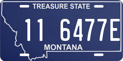 MT license plate 116477E