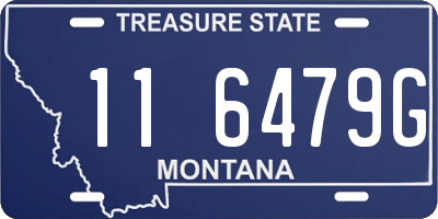 MT license plate 116479G
