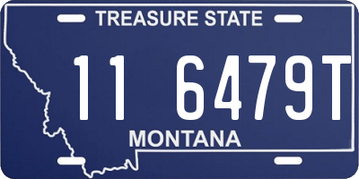 MT license plate 116479T