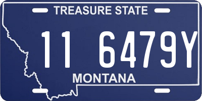 MT license plate 116479Y