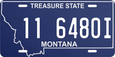 MT license plate 116480I