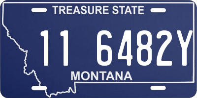 MT license plate 116482Y