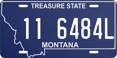 MT license plate 116484L