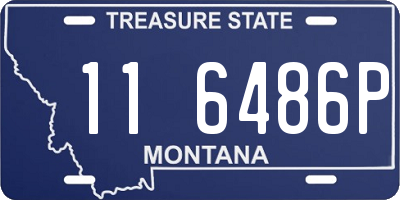 MT license plate 116486P