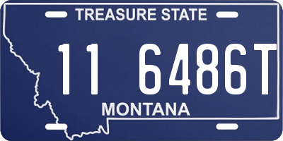 MT license plate 116486T