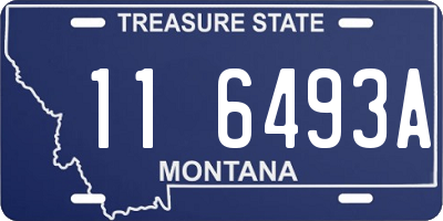 MT license plate 116493A