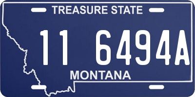 MT license plate 116494A