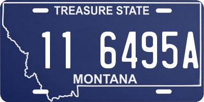 MT license plate 116495A