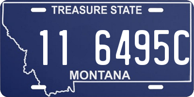 MT license plate 116495C