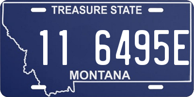 MT license plate 116495E