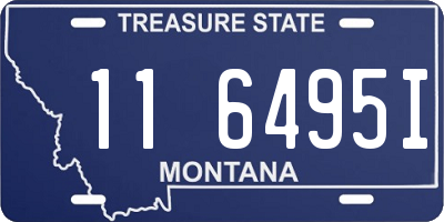 MT license plate 116495I