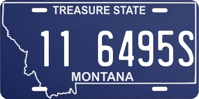 MT license plate 116495S