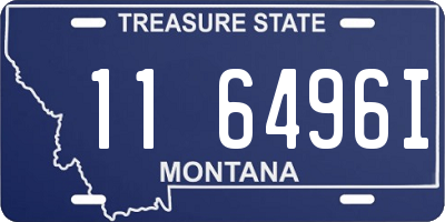 MT license plate 116496I