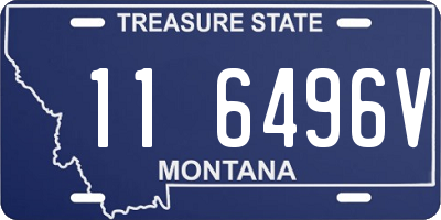 MT license plate 116496V