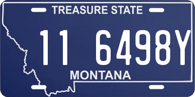 MT license plate 116498Y