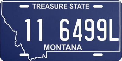 MT license plate 116499L