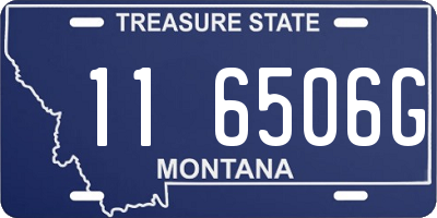 MT license plate 116506G