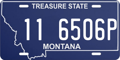 MT license plate 116506P