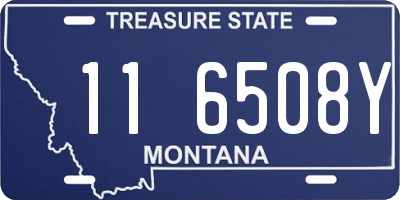 MT license plate 116508Y
