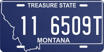 MT license plate 116509T