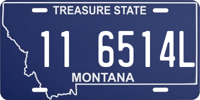 MT license plate 116514L