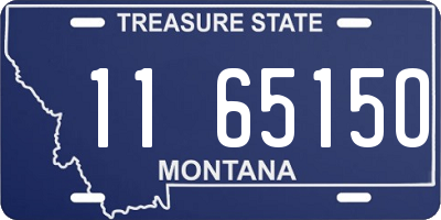 MT license plate 116515O