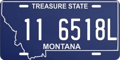 MT license plate 116518L