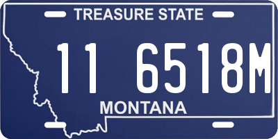 MT license plate 116518M
